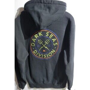 Dark Seas Division Hooded Full Zip Jacket Black Size M